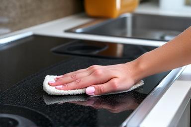 Deep clean of a kitchen stovetop