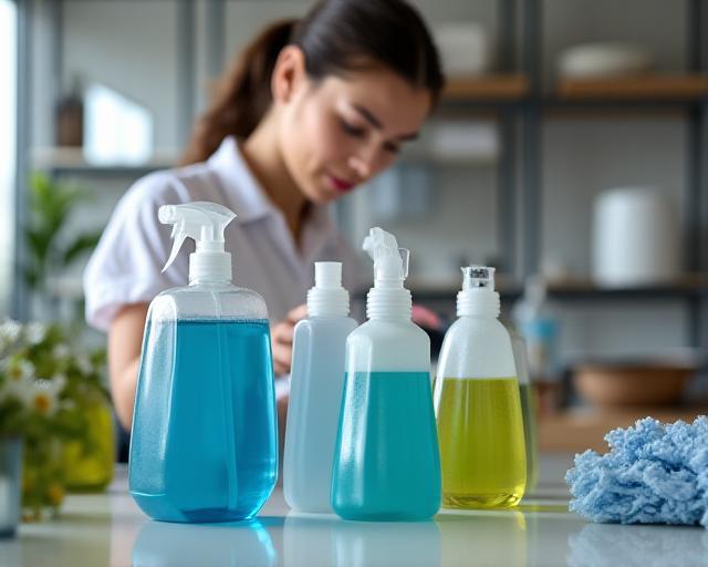 Jazzy Klean team preparing eco-friendly supplies